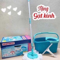 Cây lau nhà Leifheit Twist Ergo Mobile kèm gạt kính