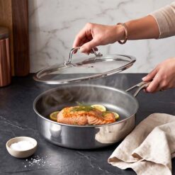 Chảo sâu lòng O844 Oyatton inox không dính vi điểm 26cm