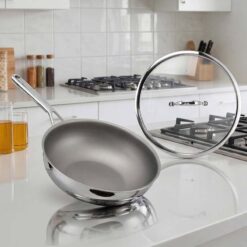 Chảo xào inox không dính vi điểm OYATTON