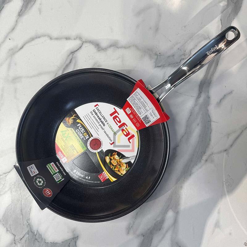 Chảo xào sâu lòng Tefal Excellence+ Ceramic 28cm