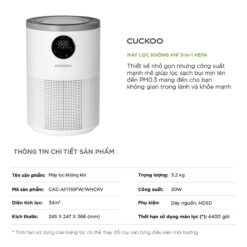 Máy lọc không khí Cuckoo CAC-AF1110FW/WHCKV