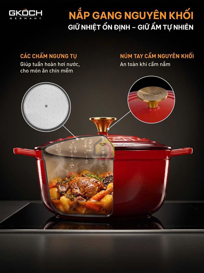 noi-gang-gkoch-cr22i-22cm (3) Nồi gang GKÖCH CR22I 22cm