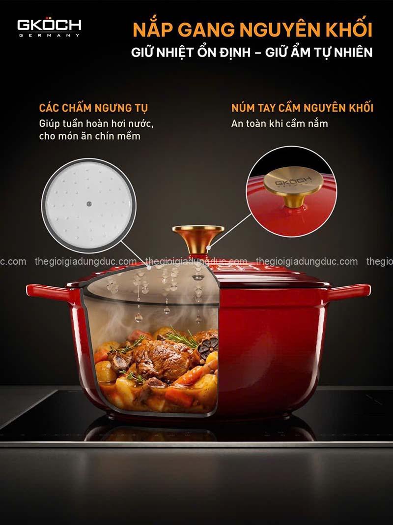 noi-gang-gkoch-cr22i-22cm (3) Nồi gang GKÖCH CR22I 22cm