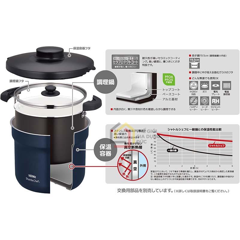 noi-u-thermos-shuttle-chef-kbj-4502-4-3l (5) Nồi ủ Thermos Shuttle Chef KBJ-4502 4.3L