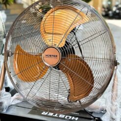 Quạt sàn Huster 30cm màu vàng đồng