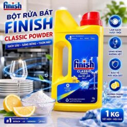 Bột rửa bát Finish 1kg và 2,5kg