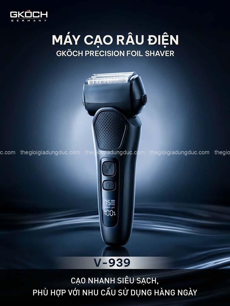 may-cao-rau-dien-gkoch-precision-foil-shaver-v-939 (1) Máy cạo râu điện GKÖCH Precision Foil Shaver V-939