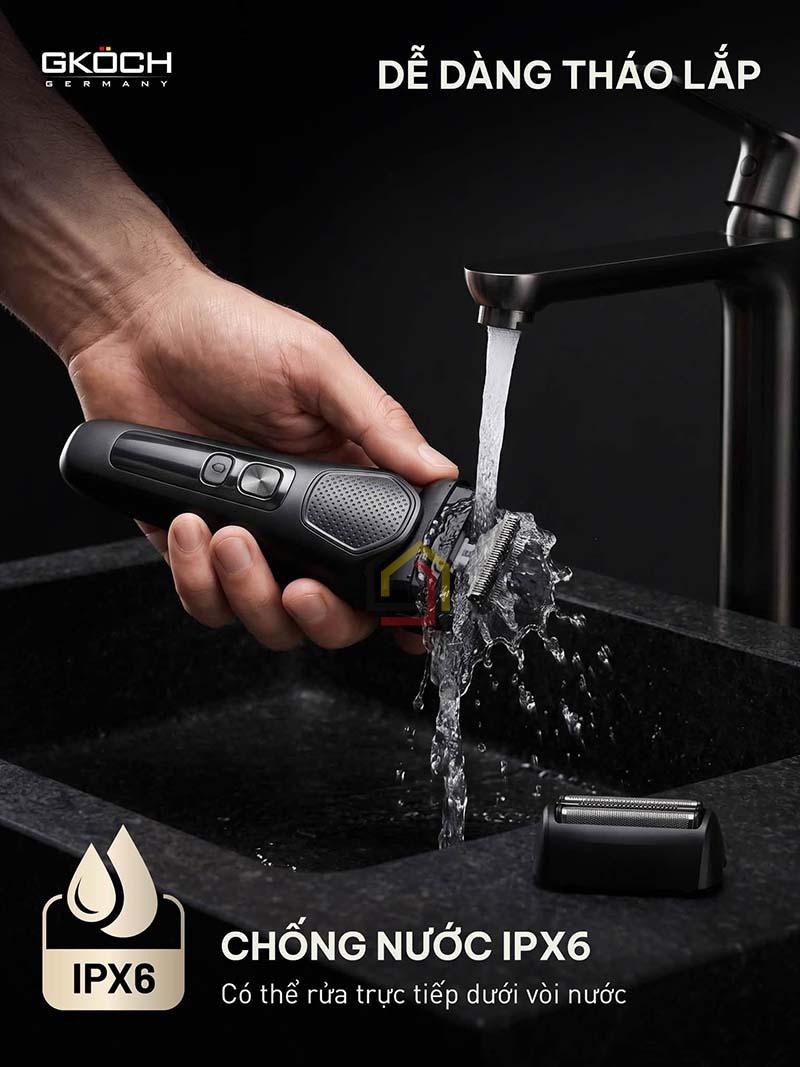 may-cao-rau-dien-gkoch-precision-foil-shaver-v-939 (2) Máy cạo râu điện GKÖCH Precision Foil Shaver V-939