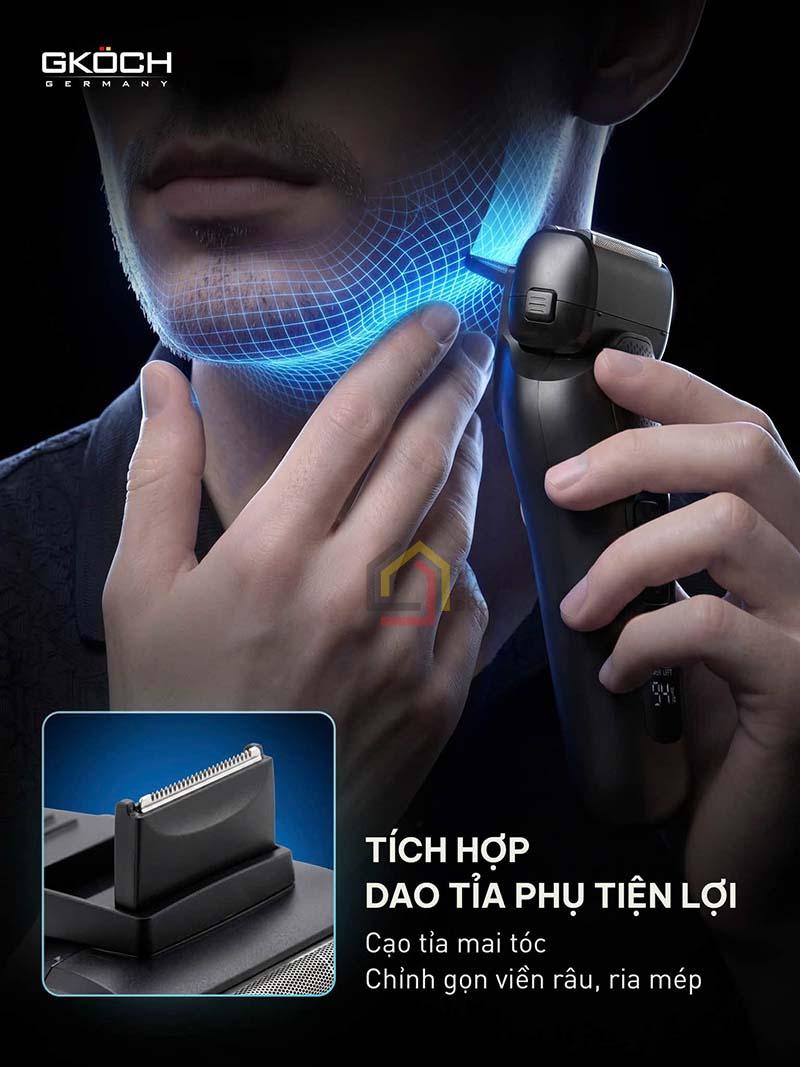 may-cao-rau-dien-gkoch-precision-foil-shaver-v-939 (3) Máy cạo râu điện GKÖCH Precision Foil Shaver V-939