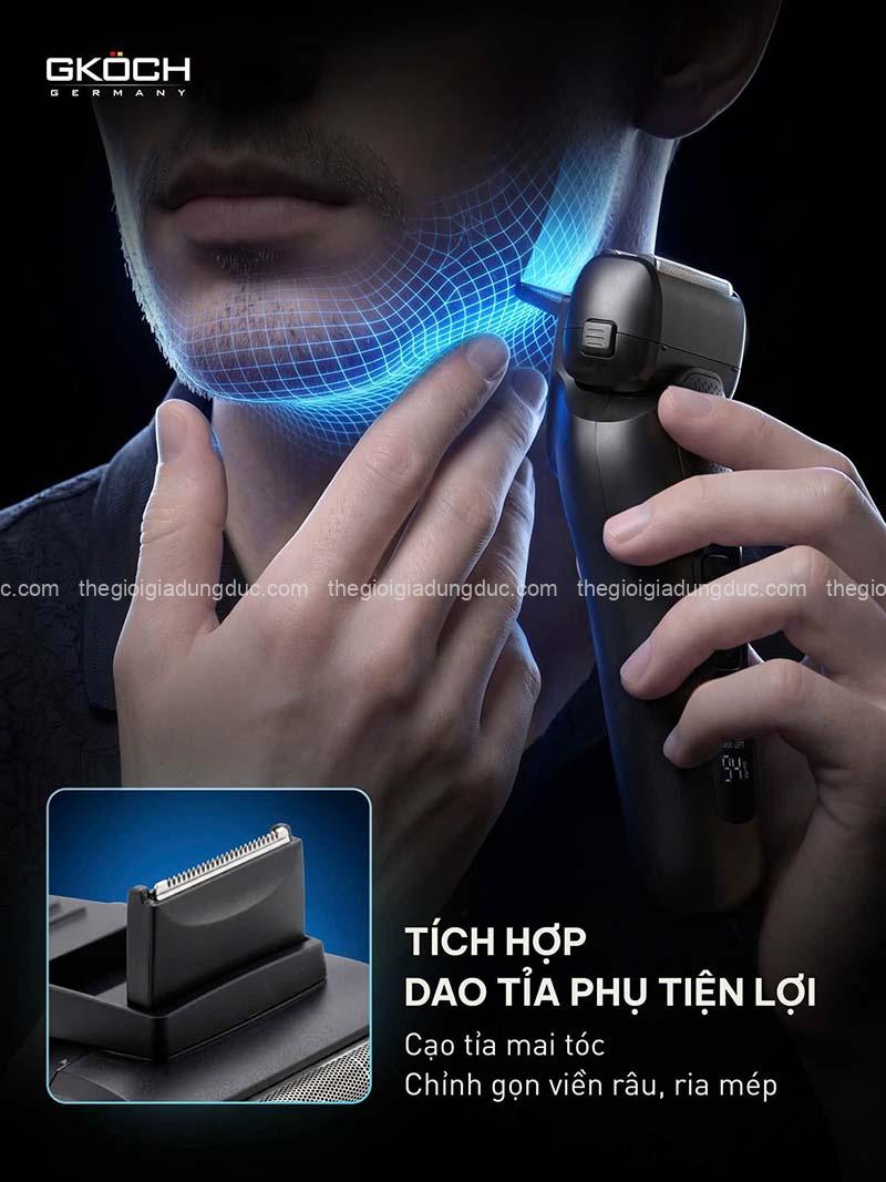 may-cao-rau-dien-gkoch-precision-foil-shaver-v-939 (3) Máy cạo râu điện GKÖCH Precision Foil Shaver V-939