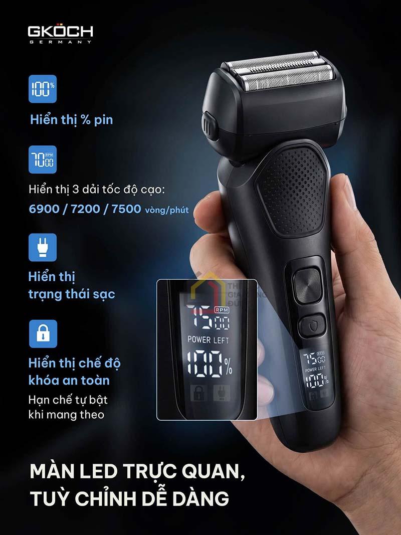 may-cao-rau-dien-gkoch-precision-foil-shaver-v-939 (4) Máy cạo râu điện GKÖCH Precision Foil Shaver V-939