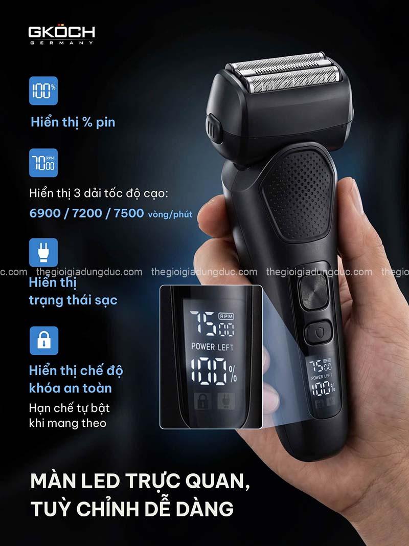 may-cao-rau-dien-gkoch-precision-foil-shaver-v-939 (4) Máy cạo râu điện GKÖCH Precision Foil Shaver V-939