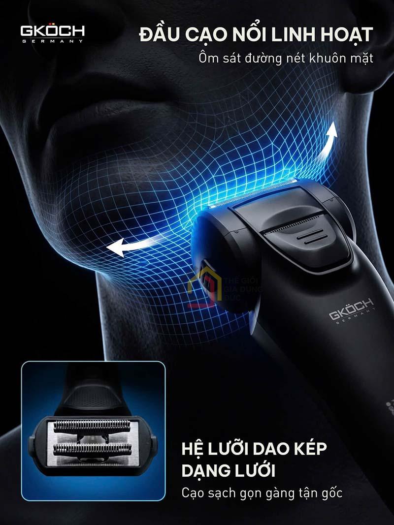 may-cao-rau-dien-gkoch-precision-foil-shaver-v-939 (5) Máy cạo râu điện GKÖCH Precision Foil Shaver V-939