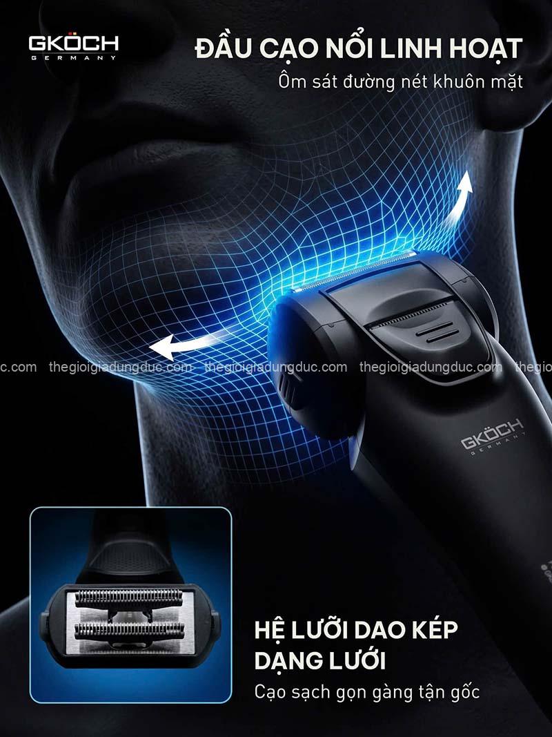 may-cao-rau-dien-gkoch-precision-foil-shaver-v-939 (5) Máy cạo râu điện GKÖCH Precision Foil Shaver V-939