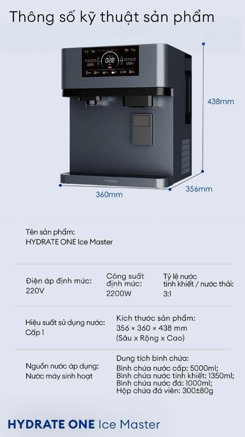 may-loc-nuoc-tineco-hydrate-one-ice-master (9) Máy lọc nước Tineco Hydrate One Ice Master