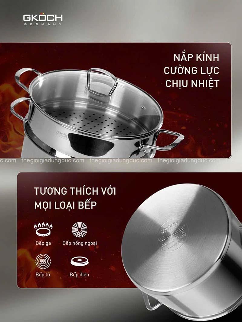 noi-canh-kem-xung-hap-gkoch-12l (2) Nồi canh kèm xửng hấp GKÖCH 12L