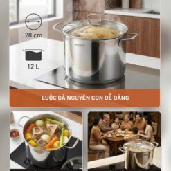 Nồi canh kèm xửng hấp GKÖCH 12L