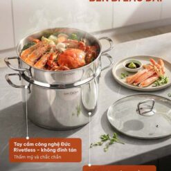 Nồi canh kèm xửng hấp GKÖCH 12L