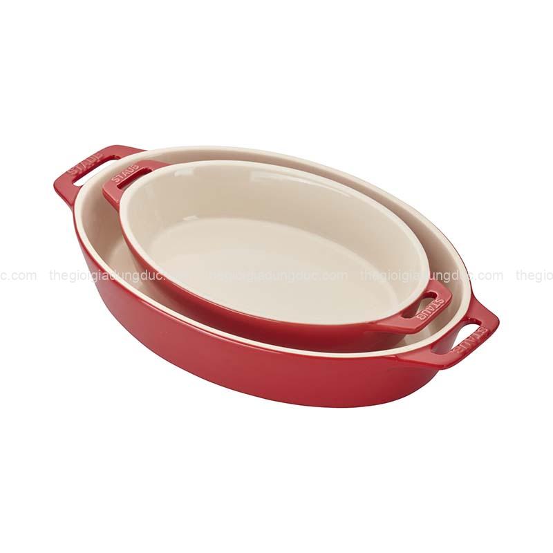 set-3-khay-gom-oval-bo-lo-staub (6) Set 3 khay gốm oval bỏ lò Staub