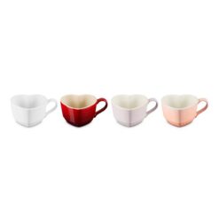 Set 4 cốc Le Creuset hình tim 220ml