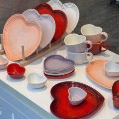 Set 4 đĩa Le Creuset hình tim 23cm