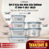 Set 6 hộp đựng thực phẩm kèm nắp Cuitisan Simple