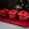Set hũ đựng gia vị Staub kèm khay