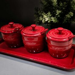 Set hũ đựng gia vị Staub kèm khay