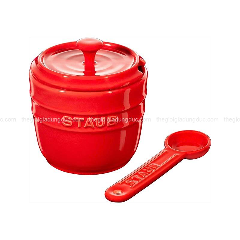 set-hu-dung-gia-vi-staub-kem-khay (2) Set hũ đựng gia vị Staub kèm khay