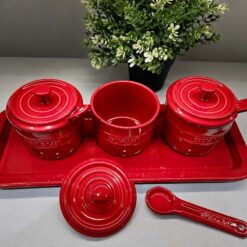 Set hũ đựng gia vị Staub kèm khay