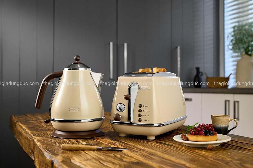 Ấm siêu tốc Delonghi Icona Vintage KBOV 2001.AZ