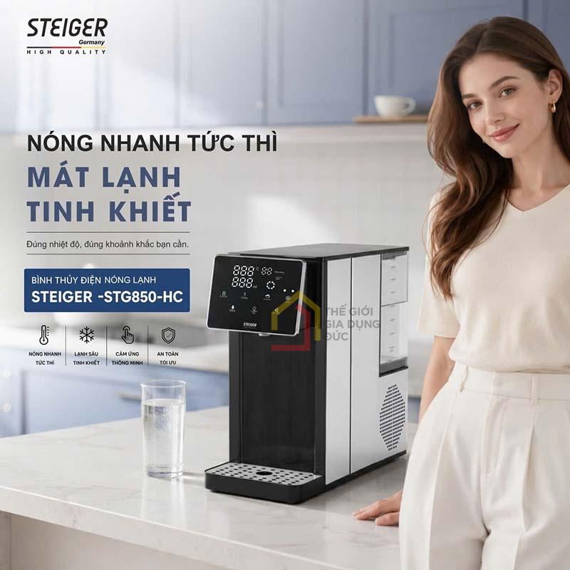 Bình thủy điện nóng lạnh Steiger STG850-HC 3,8L