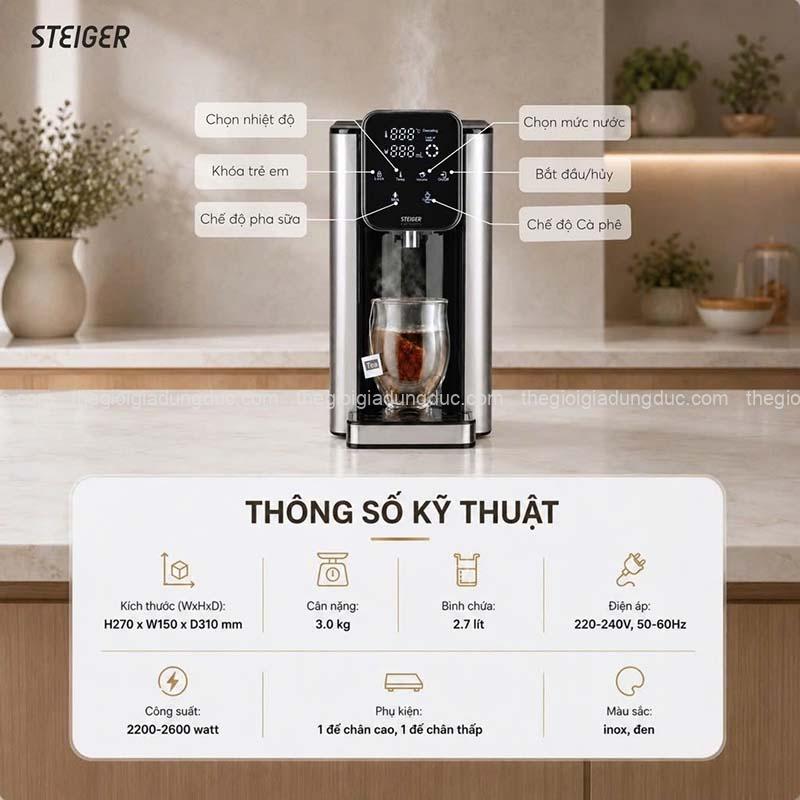 binh-thuy-dien-steiger-stg-270h-27l (13) Bình thủy điện Steiger STG-270H 2,7L