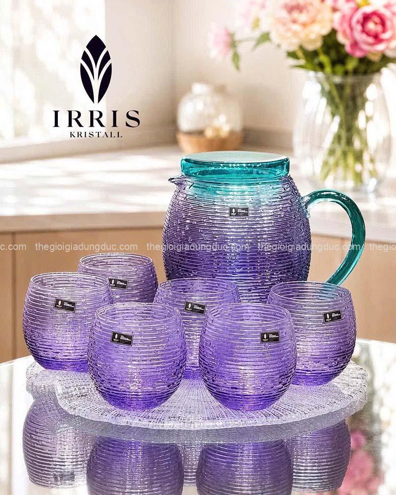 bo-6-coc-thuy-tinh-pha-le-300ml-va-binh-thuy-tinh-irris-volor-1-7l (4) Bộ 6 cốc thủy tinh pha lê 300ml và bình thủy tinh Irris Volor 1.7L