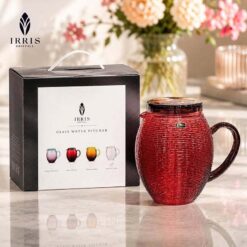 Bộ 6 cốc thủy tinh pha lê 300ml và bình thủy tinh Irris Volor 1.7L