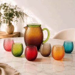 Bộ 6 cốc thủy tinh pha lê 300ml và bình thủy tinh Irris Volor 1.7L