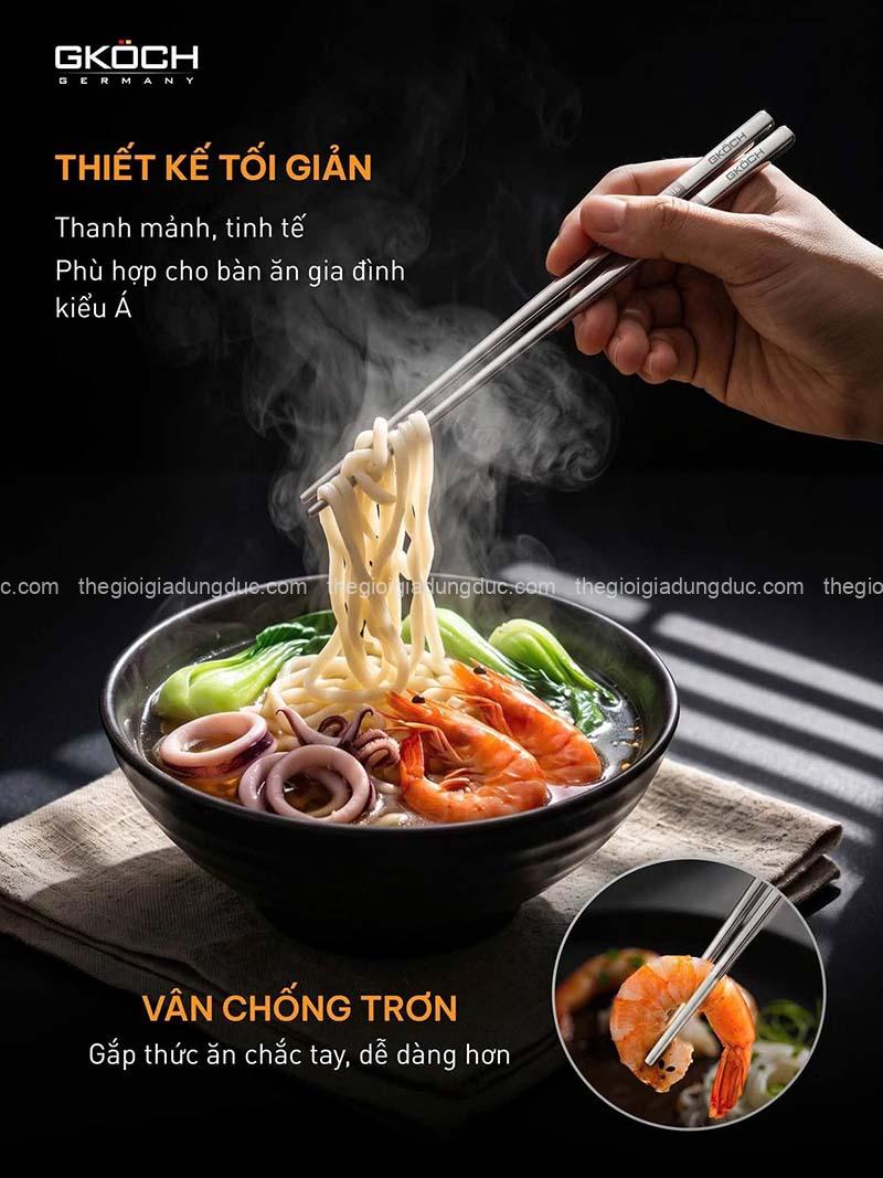 bo-6-doi-dua-inox-316-gkoch-arvo (2) Bộ 6 đôi đũa inox 316 GKÖCH Arvo
