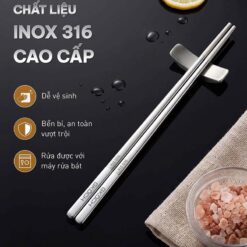 Bộ 6 đôi đũa inox 316 GKÖCH Arvo