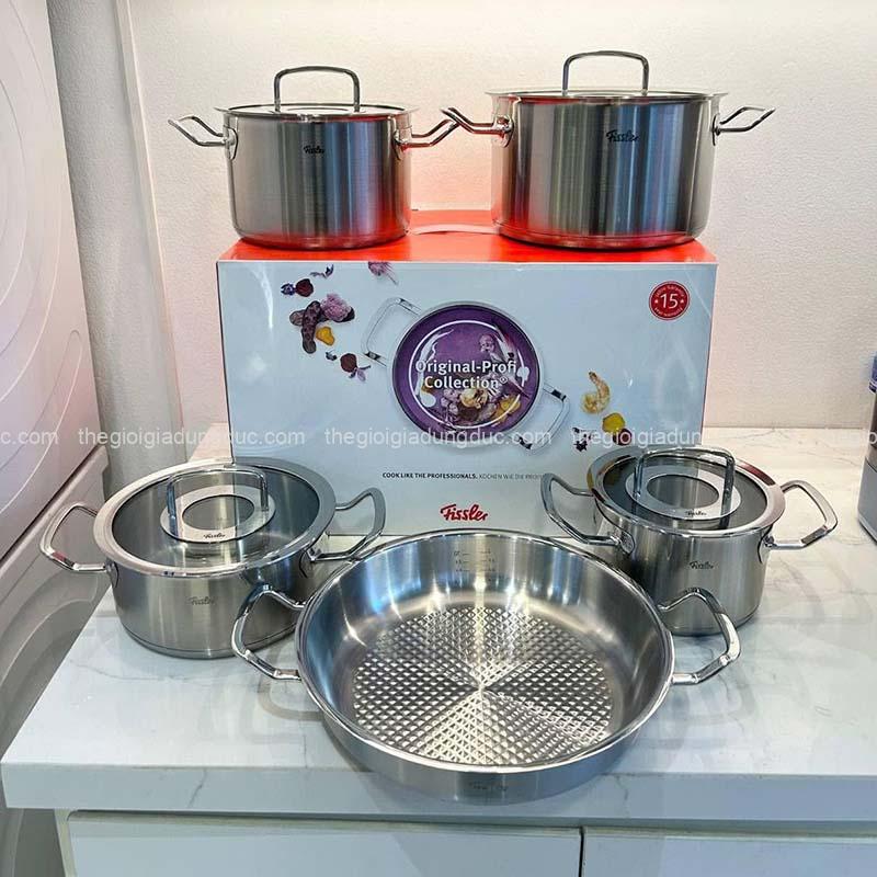 bo-noi-fissler-profi-5-mon-vung-kinh-4-noi-1-chao-2-quai-24-28cm (10) Bộ nồi Fissler Profi 5 món vung kính (4 nồi, 1 chảo 2 quai 24/28cm)