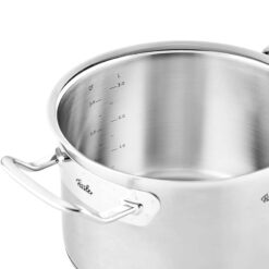 Bộ nồi Fissler Profi 5 món vung kính (4 nồi, 1 chảo 2 quai 24/28cm)
