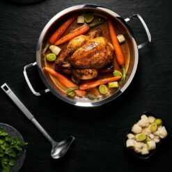 Bộ nồi Fissler Profi 5 món vung kính (4 nồi, 1 chảo 2 quai 24/28cm)