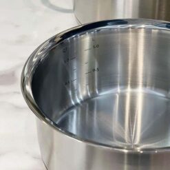 Bộ nồi Fissler Profi 5 món vung kính (4 nồi, 1 chảo 2 quai 24/28cm)