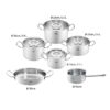 Bộ nồi Fissler Profi 6 món vung kính (4 nồi, 1 quánh, 1 chảo 2 quai 24/28cm)