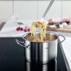 Bộ nồi Fissler Profi 6 món vung thép (4 nồi, 1 quánh, 1 chảo 2 quai 24/28cm)