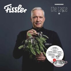 Bộ nồi Fissler Profi 6 món vung thép (4 nồi, 1 quánh, 1 chảo 2 quai 24/28cm)