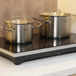 Bộ nồi Fissler Profi set 4 món vung thép (3 nồi, 1 quánh)