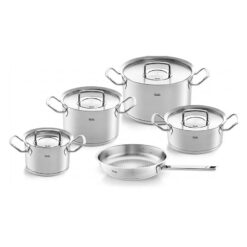 Bộ nồi Fissler Profi set 5 món vung thép (4 nồi, 1 chảo tổ ong 24/28cm)