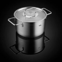Bộ nồi Fissler Pure Collection 5 món (4 nồi, 1 quánh) vung inox / vung kính