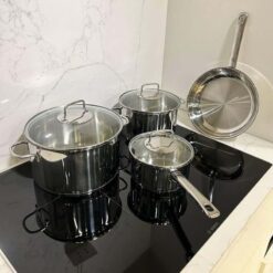 Bộ nồi WMF Astoria 4 món (2 nồi, 1 quánh, 1 chảo)