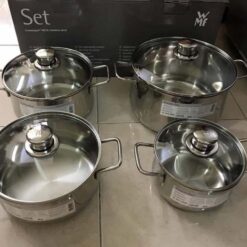 Bộ nồi WMF Diadem Plus 4 nồi vung kính
